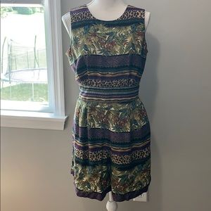 Tropical jungle print romper size 14P